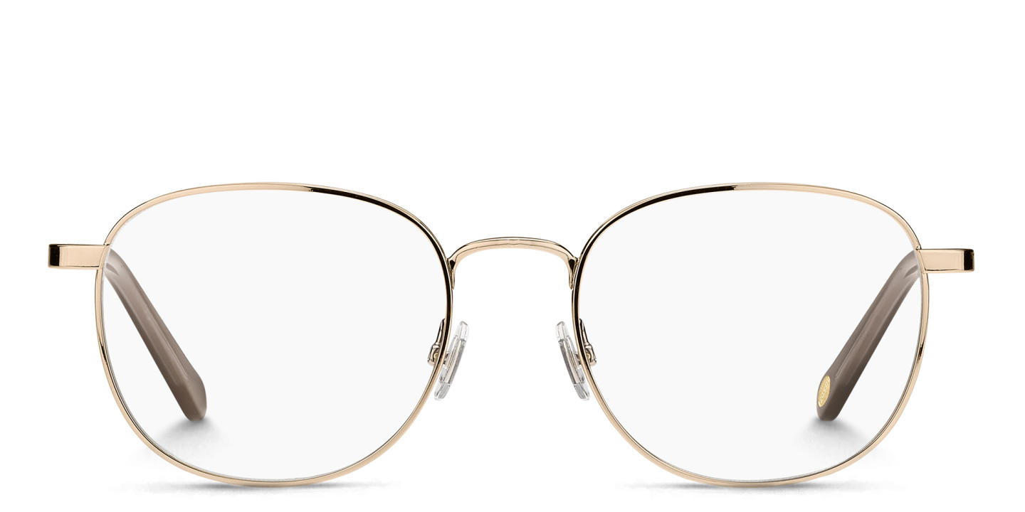 Fossil Round Eyeglasses in Gold – Product Photo 0