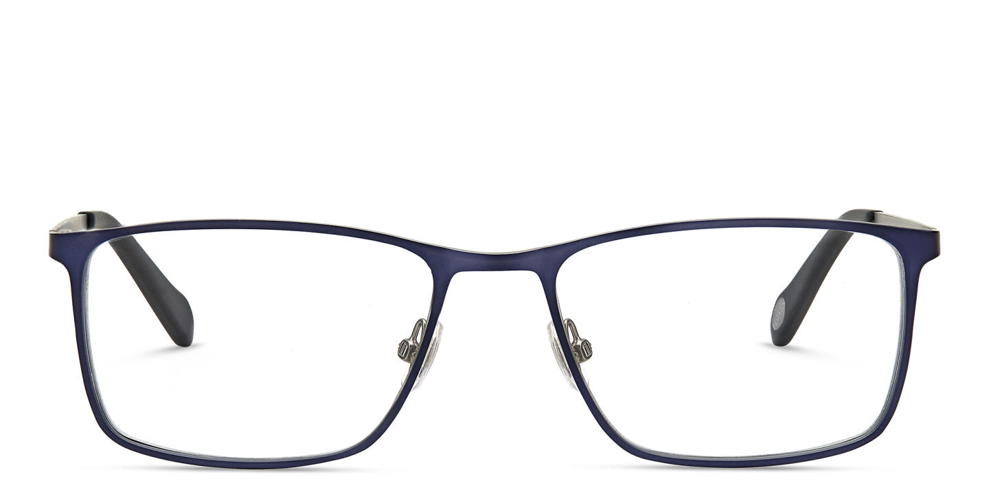 Fossil Rectangle Eyeglasses in Blue – Product Photo 0
