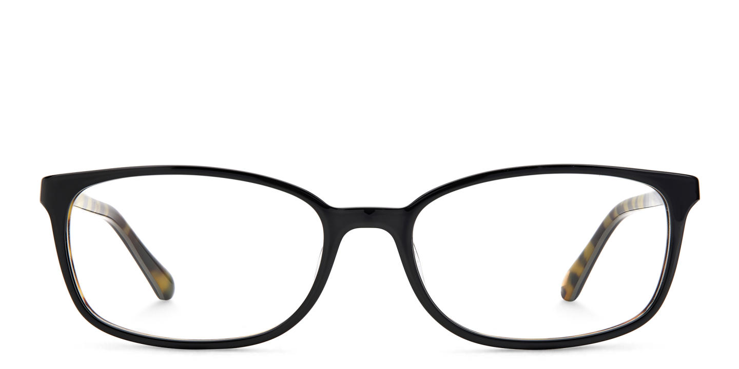 Fossil Rectangle Eyeglasses in Black – Product Photo 0