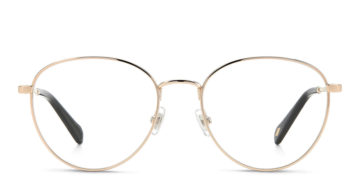Fossil Round Eyeglasses in Gold – Product Photo 0