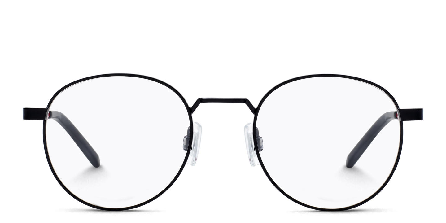 Hugo Boss Oversized Round Eyeglasses in Black – Product Photo 0