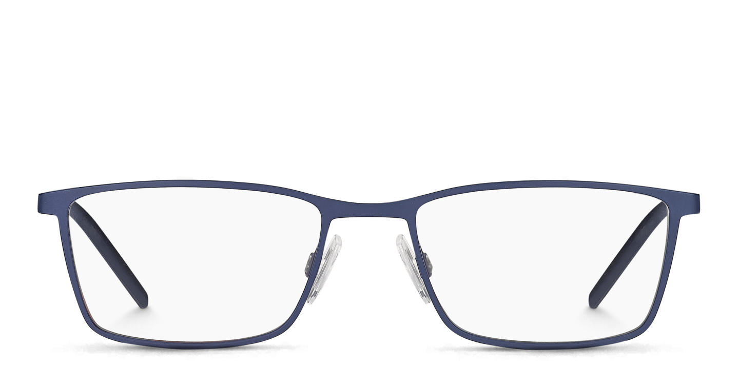 Hugo Boss Rectangle Eyeglasses in Blue – Product Photo 0