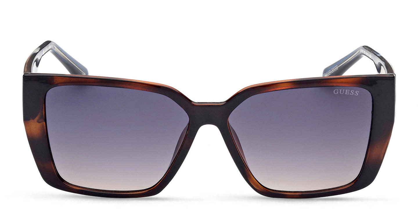 Shop Guess Square Sunglasses in Havana online.