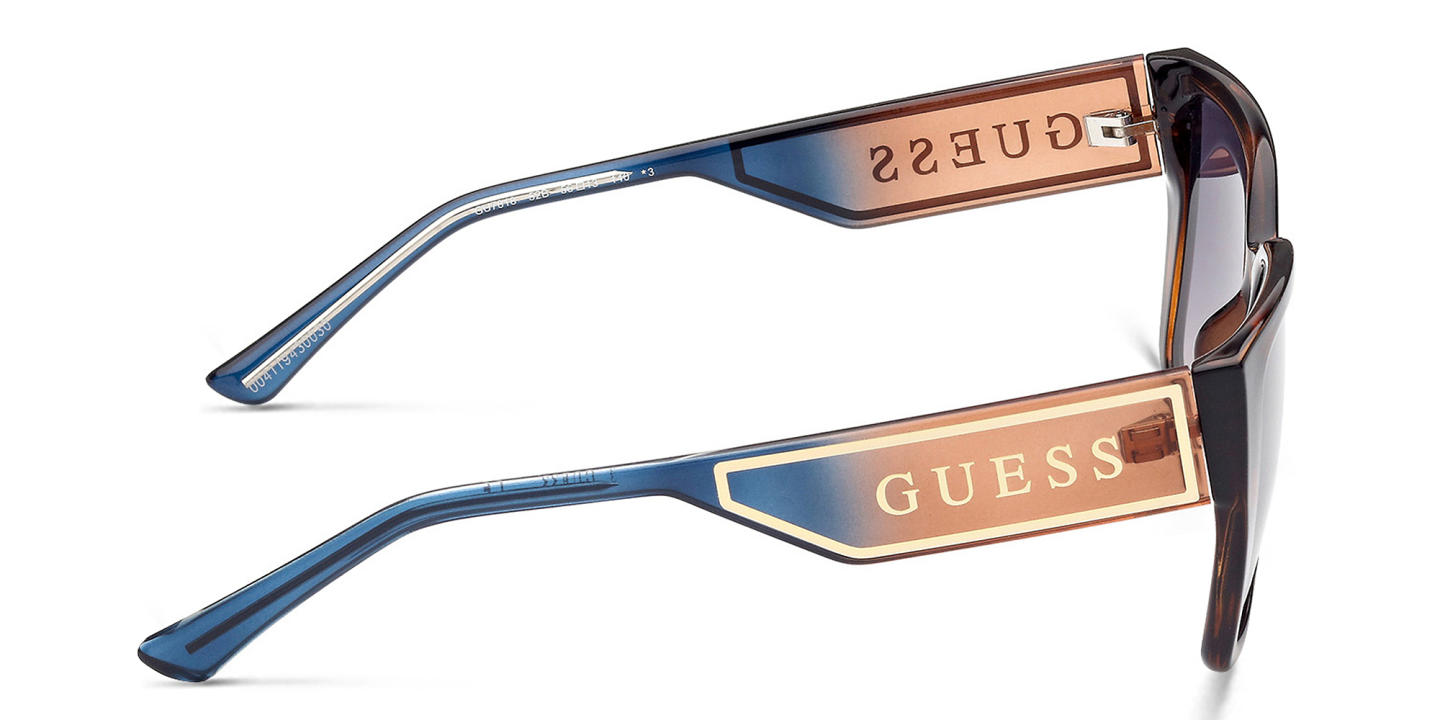 Shop Guess Square Sunglasses in Havana online.