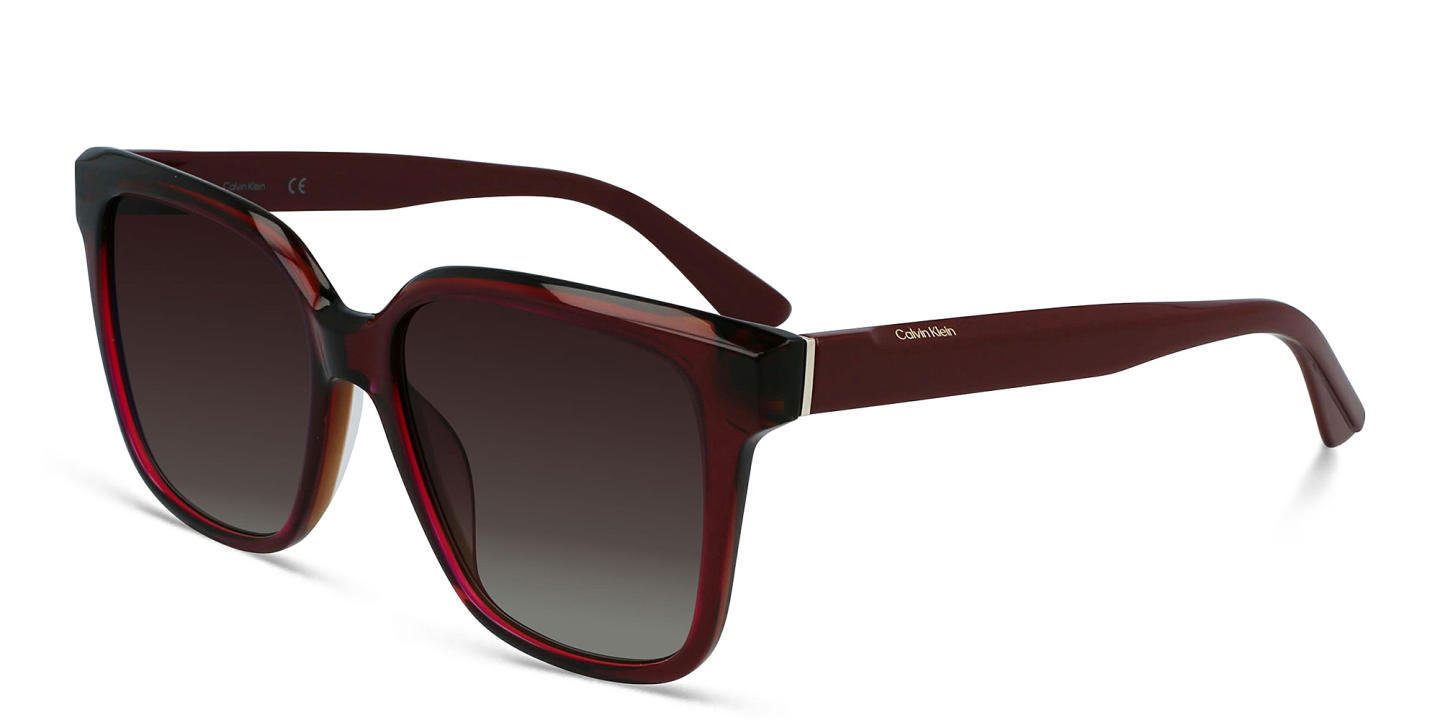 Calvin Klein Square Sunglasses in Red – Product Photo 1