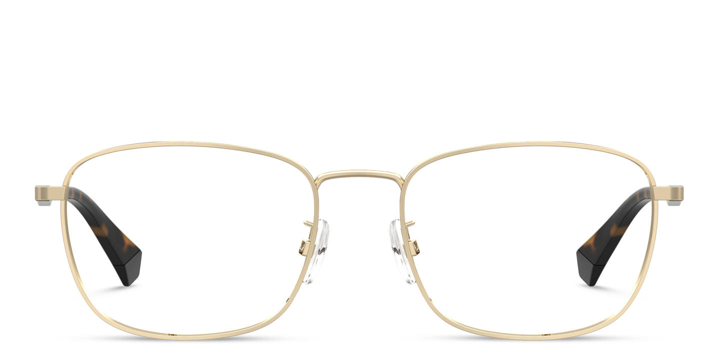 Polaroid Rectangle Eyeglasses in Gold – Product Photo 0