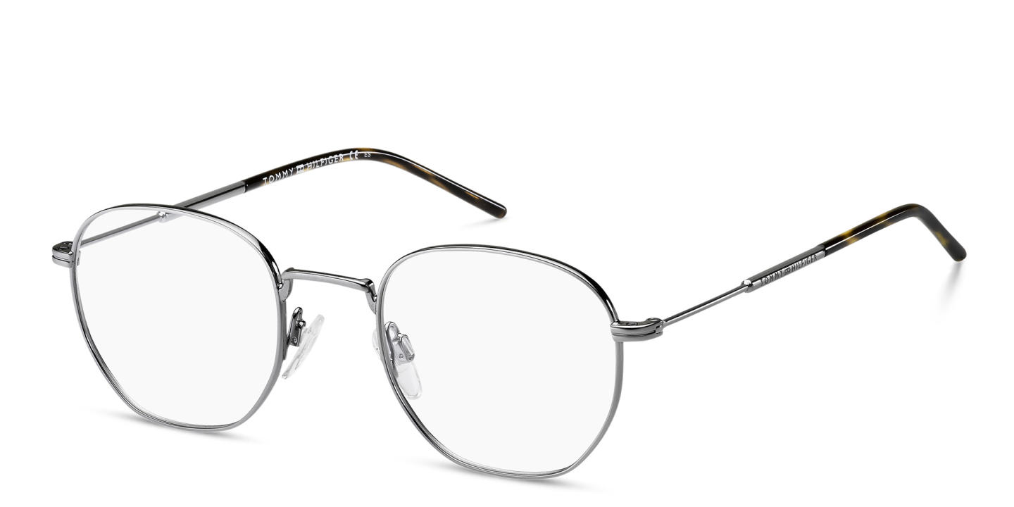 Tommy Hilfiger Unisex Irregular Eyeglasses in Silver – Product Photo 1