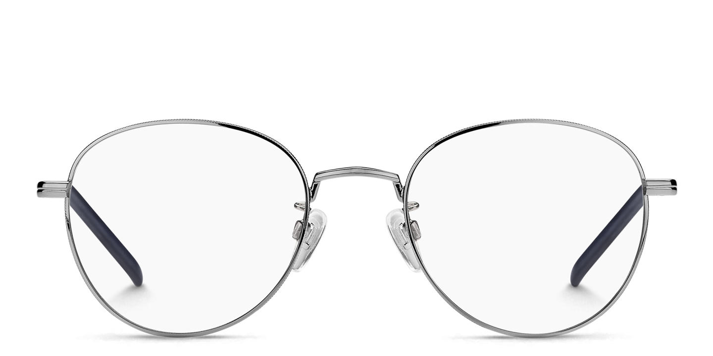 Tommy Hilfiger Round Eyeglasses in Silver – Product Photo 0