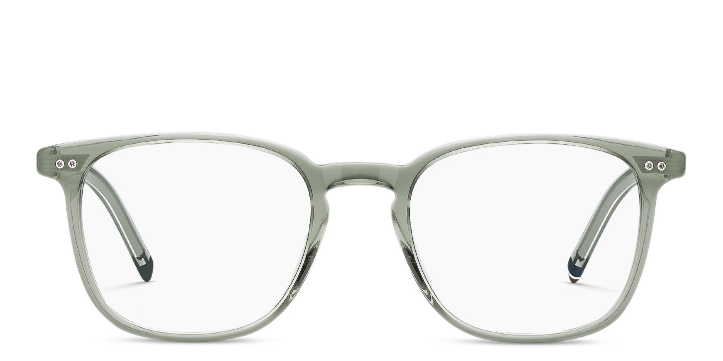 Tommy Hilfiger Square Eyeglasses in Grey – Product Photo 0