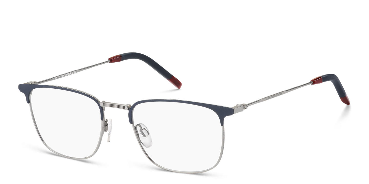 Tommy Hilfiger Square Eyeglasses in Blue – Product Photo 1