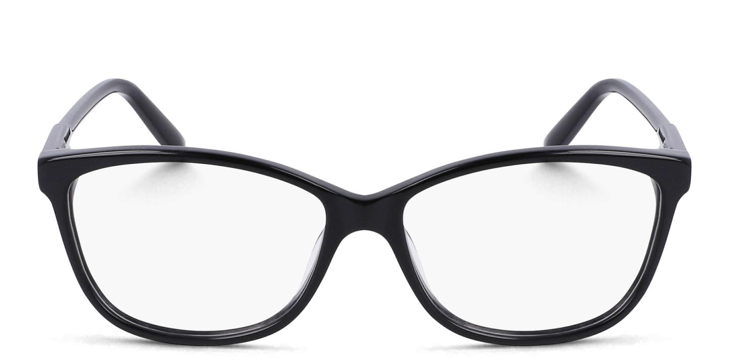 Shop DKNY Rectangle Eyeglasses in Black online.