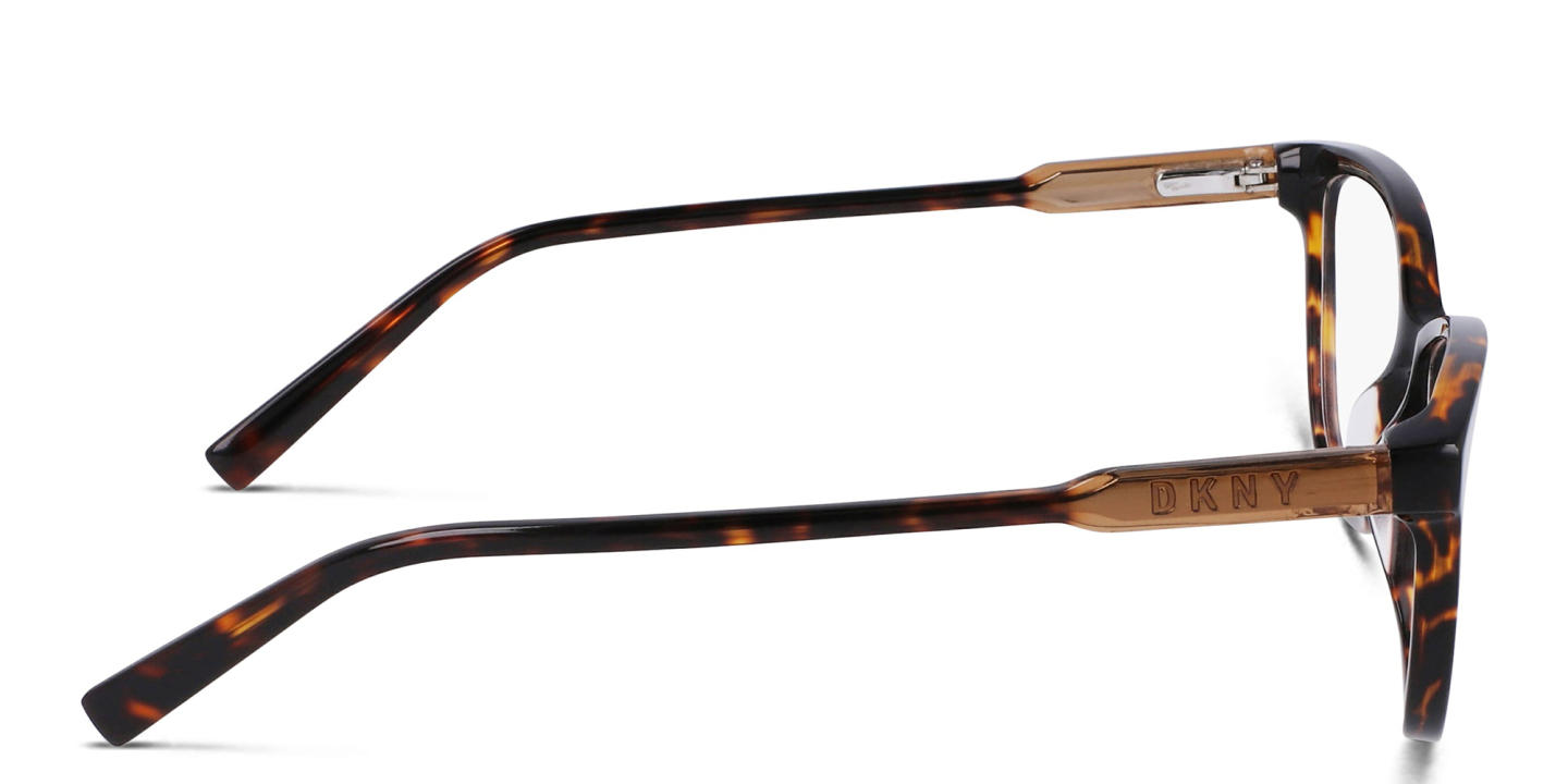 Shop DKNY Rectangle Eyeglasses in Tortoise online.