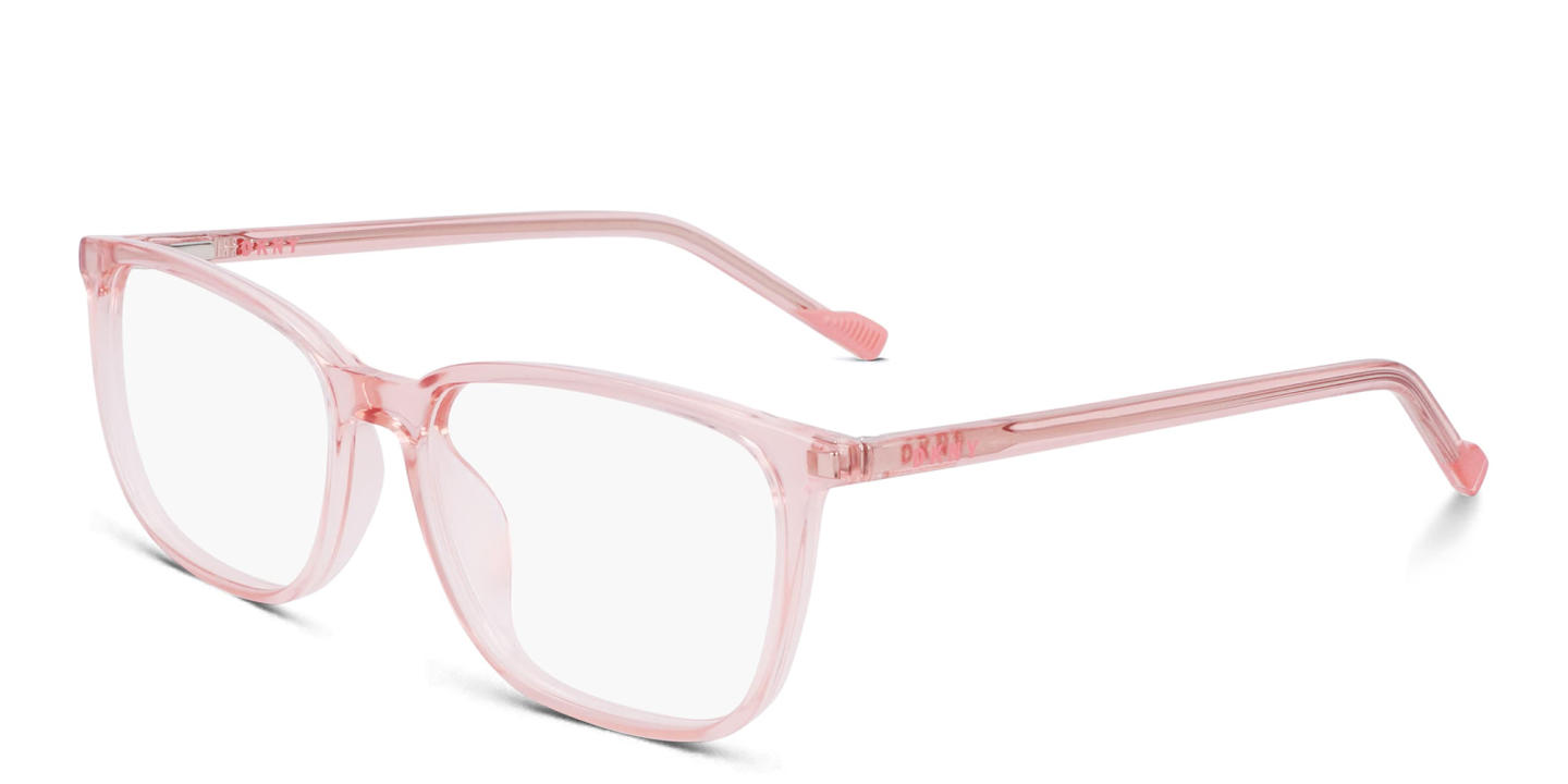 DKNY Square Eyeglasses in Pink – Product Photo 1