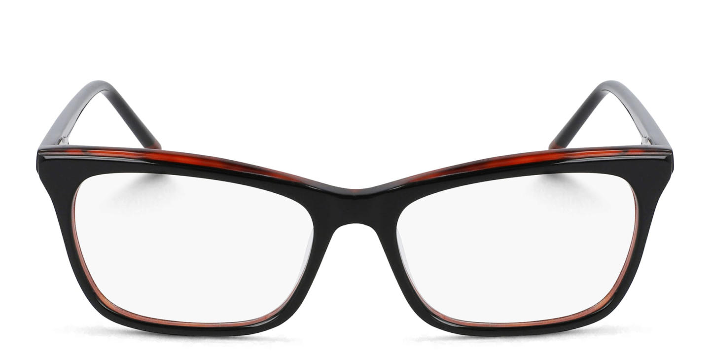 DKNY Rectangle Eyeglasses in Black – Product Photo 0