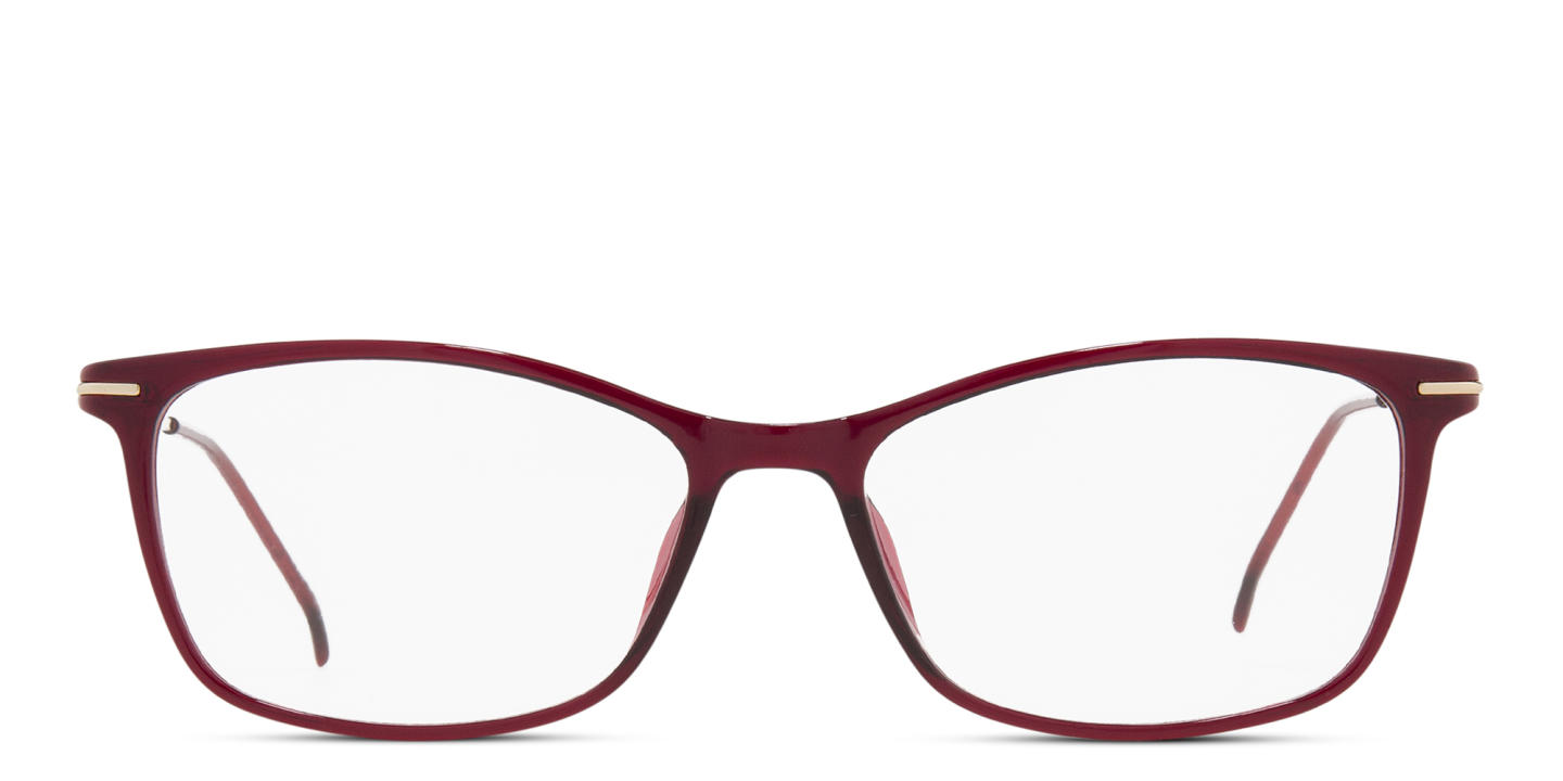 Shop Sojo Rectangle Eyeglasses in Red online.