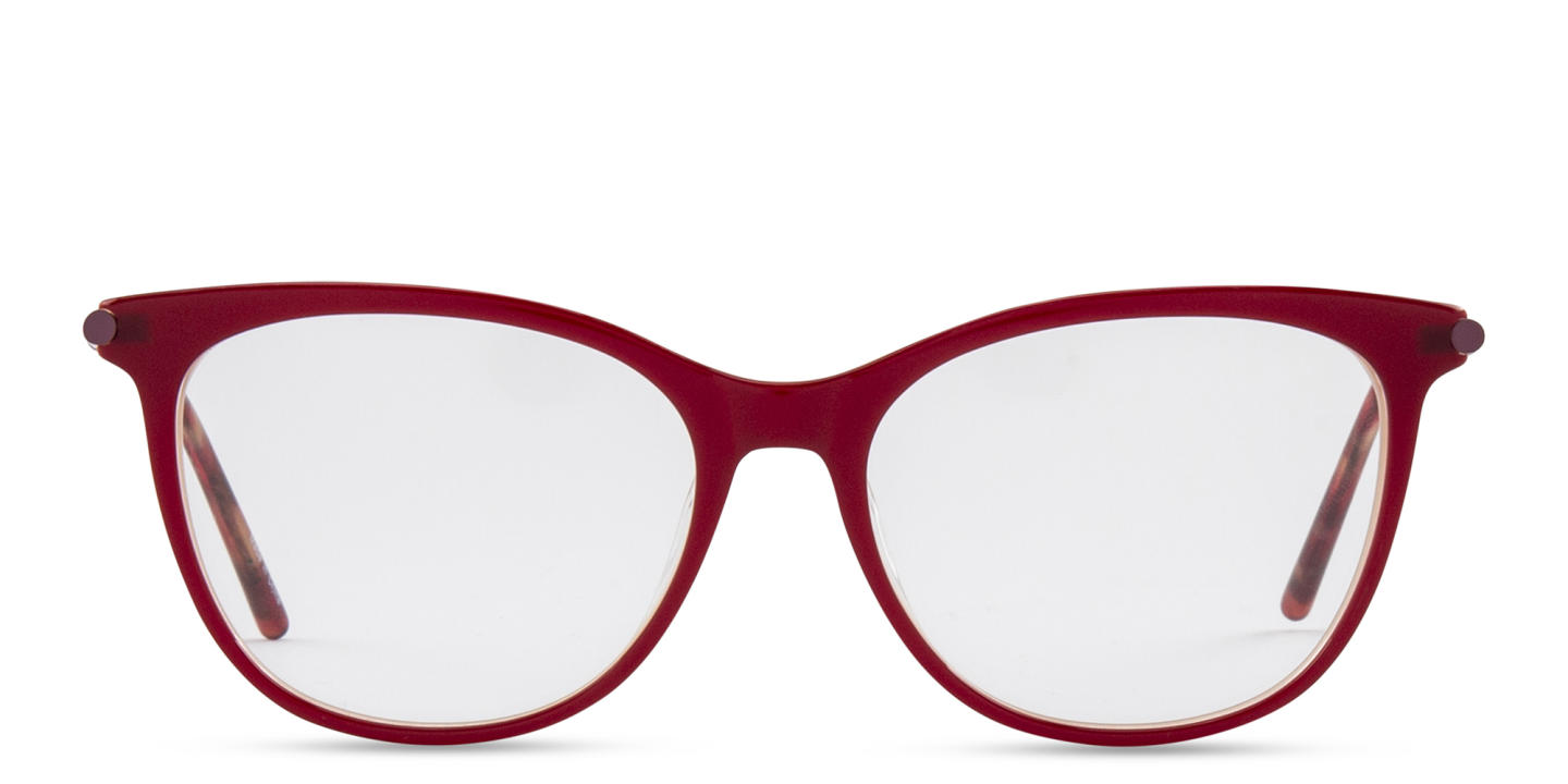 Sojo Round Eyeglasses in Red – Product Photo 0