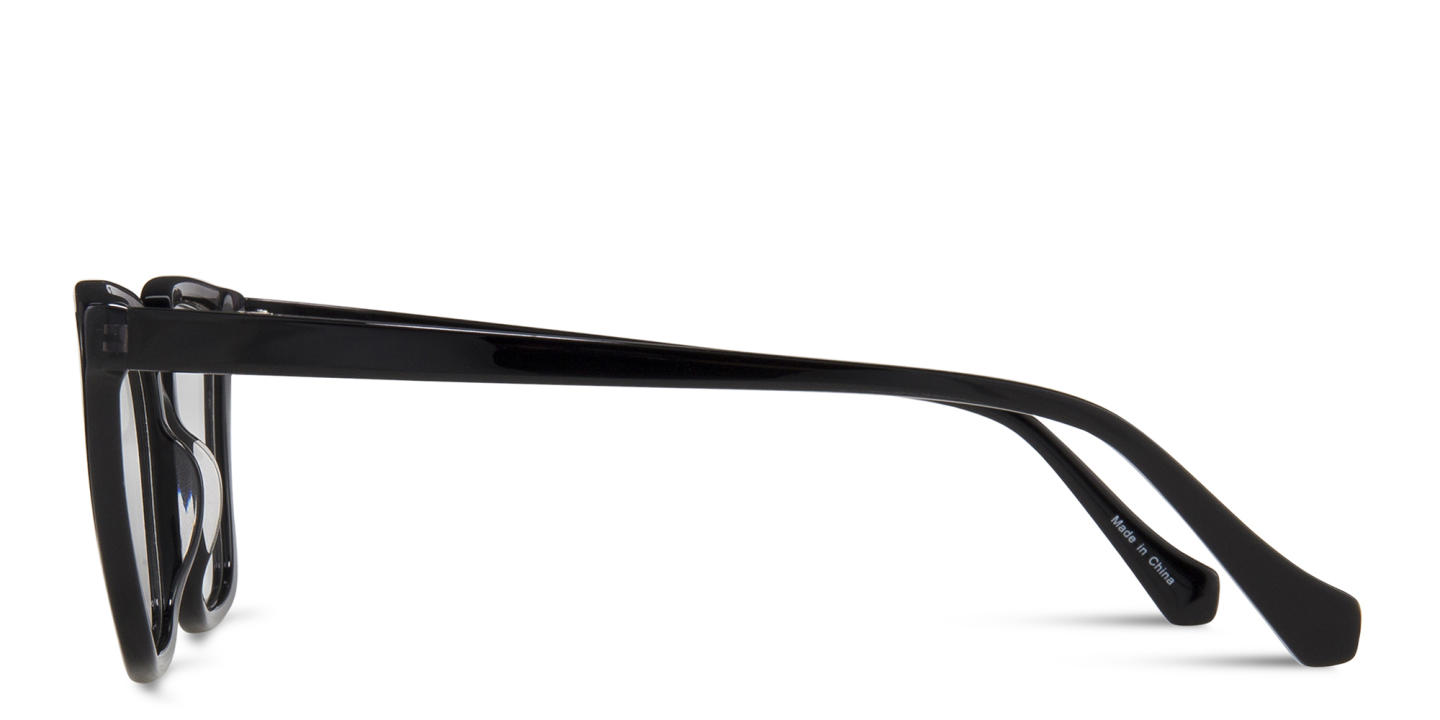 Sojo Square Eyeglasses in Black – Product Photo 2