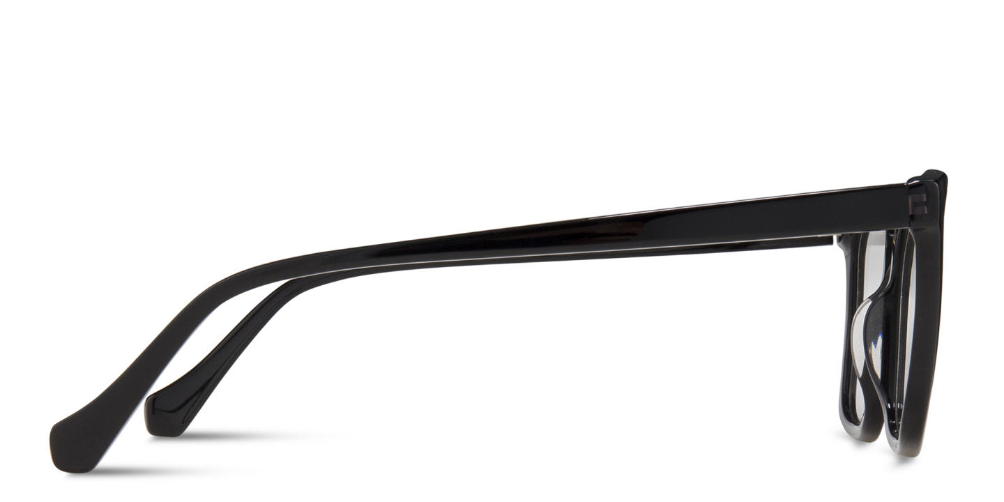 Sojo Square Eyeglasses in Black – Product Photo 3