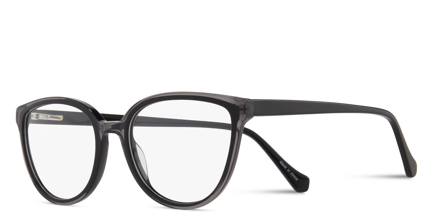 Sojo Round Eyeglasses in Black – Product Photo 1