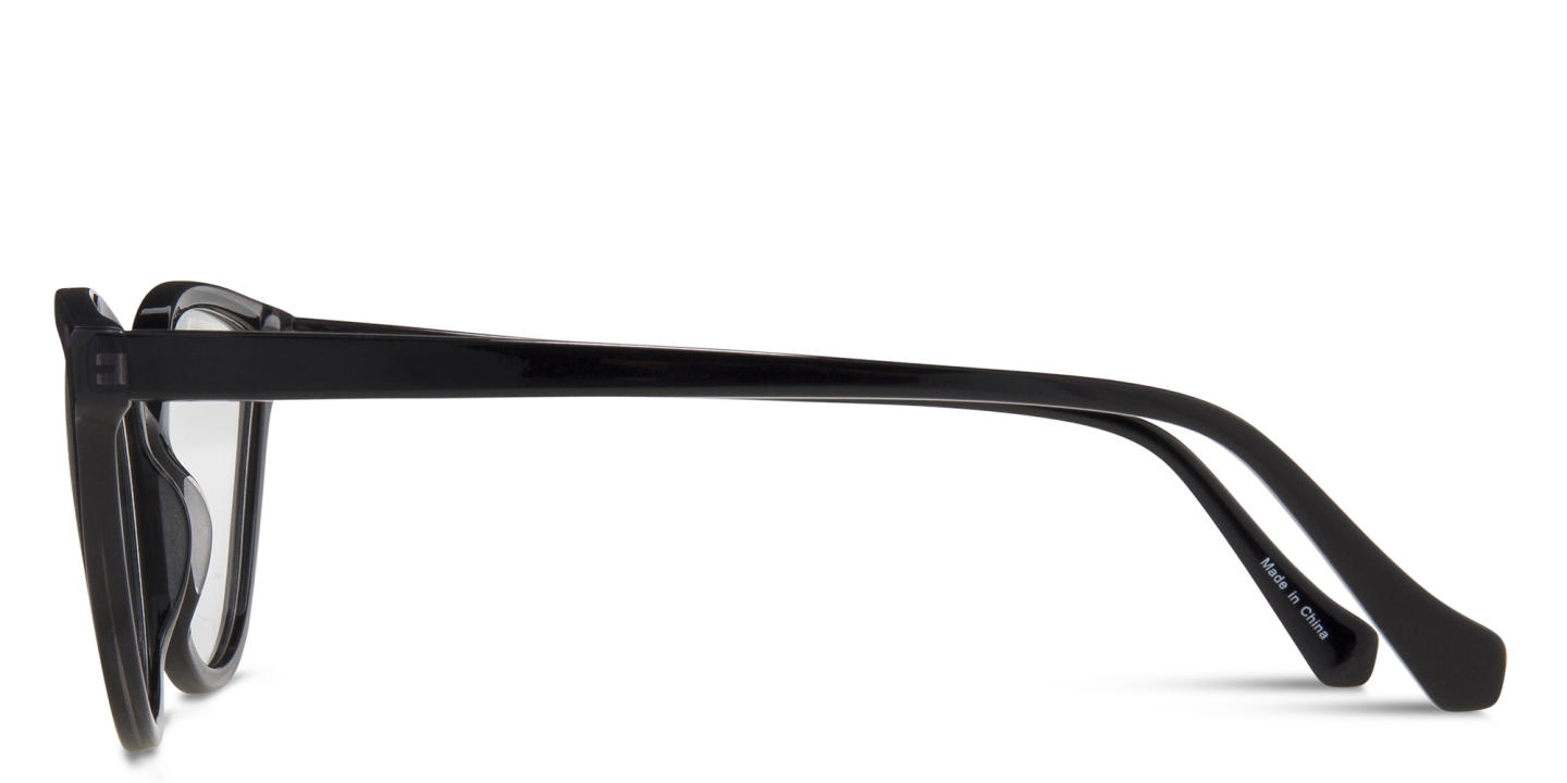Sojo Round Eyeglasses in Black – Product Photo 2