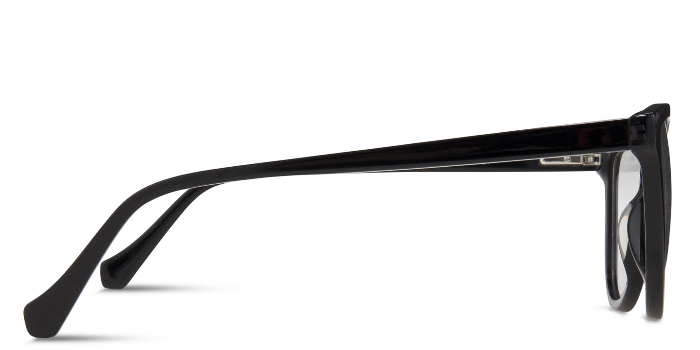 Sojo Round Eyeglasses in Black – Product Photo 3