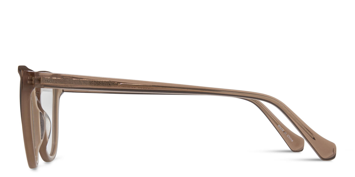 Sojo Round Eyeglasses in Beige – Product Photo 2