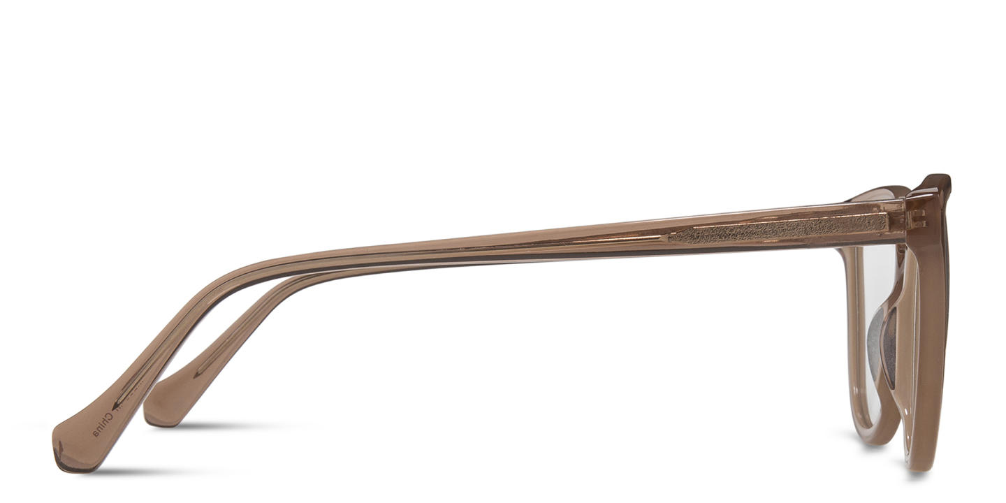 Sojo Round Eyeglasses in Beige – Product Photo 3