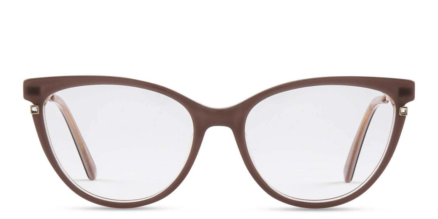 Shop Sojo Cat-Eye Eyeglasses in Brown online.
