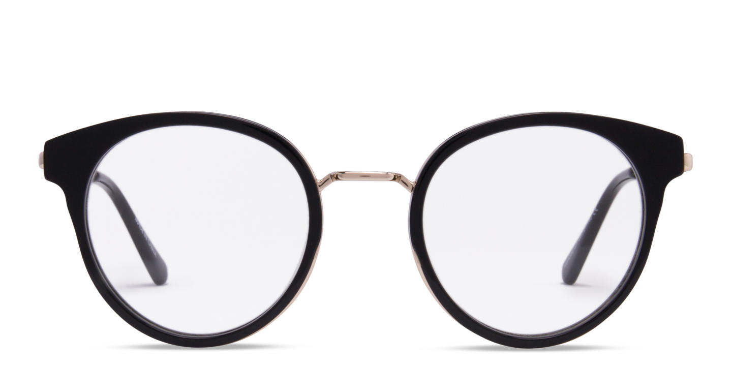 Shop Zhantai Round Eyeglasses in Black online.