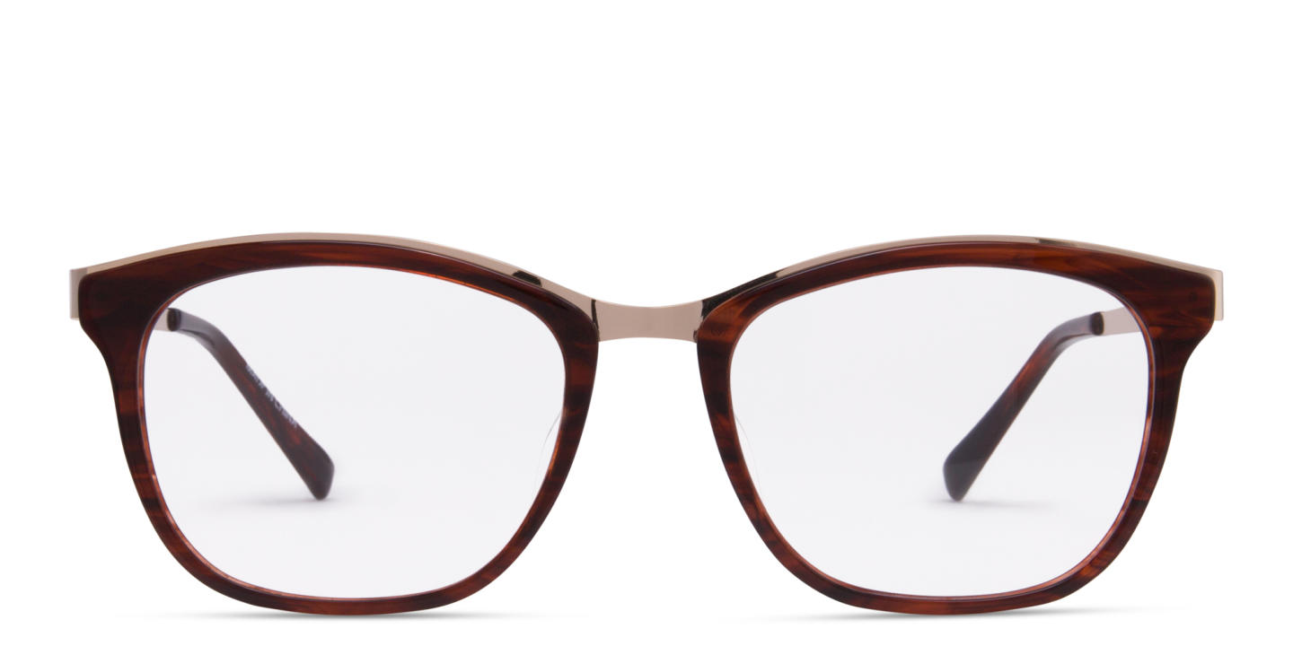 Shop Zhantai Unisex Cat-Eye Eyeglasses in Brown online.