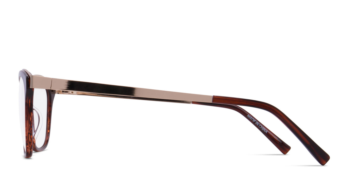Shop Zhantai Unisex Cat-Eye Eyeglasses in Brown online.