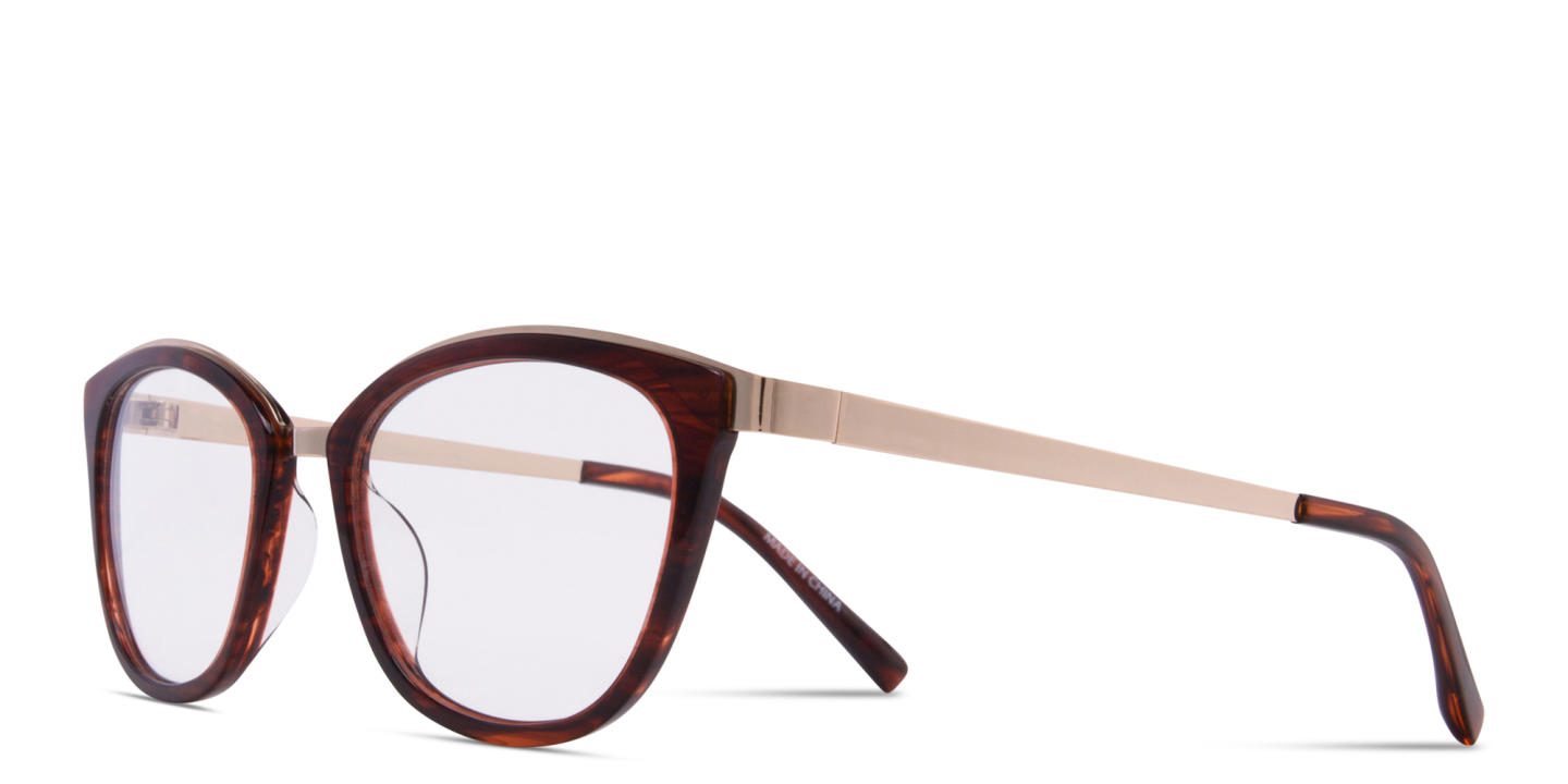 Shop Zhantai Cat-Eye Eyeglasses in Brown online.