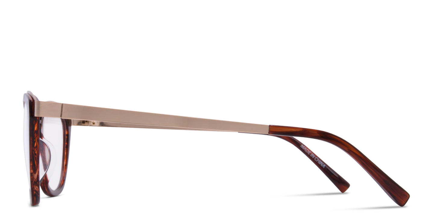 Shop Zhantai Cat-Eye Eyeglasses in Brown online.