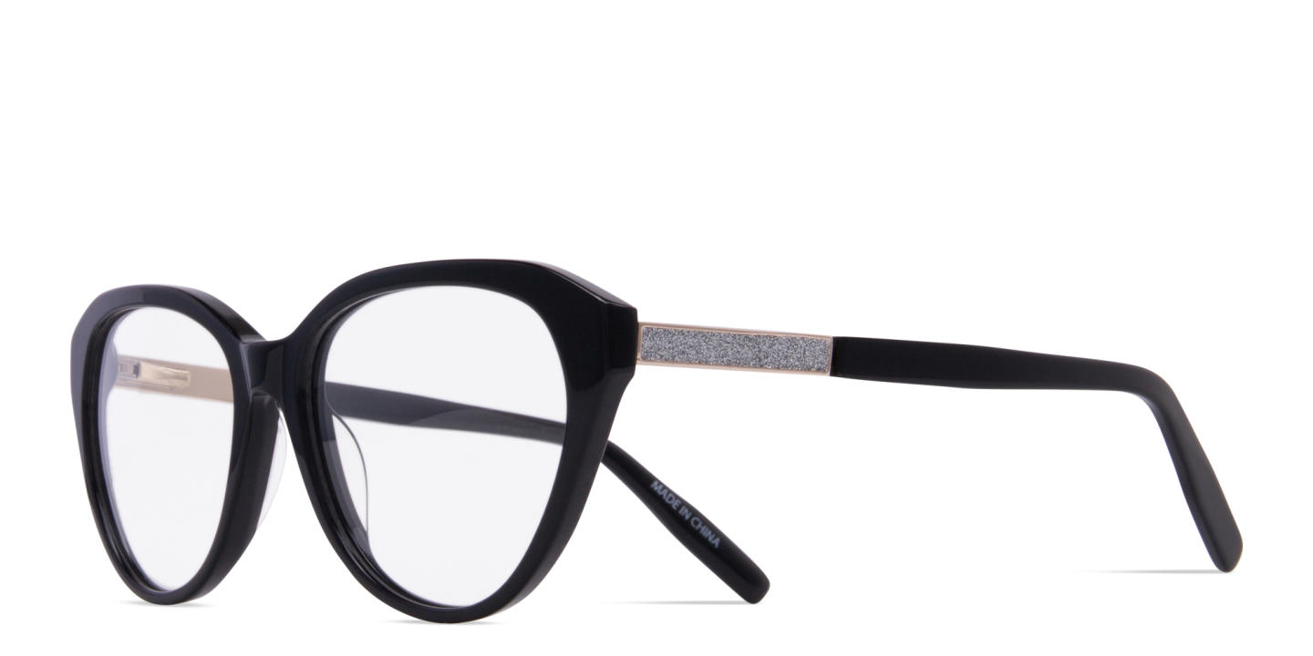Zhantai Cat-Eye Eyeglasses in Black – Product Photo 1