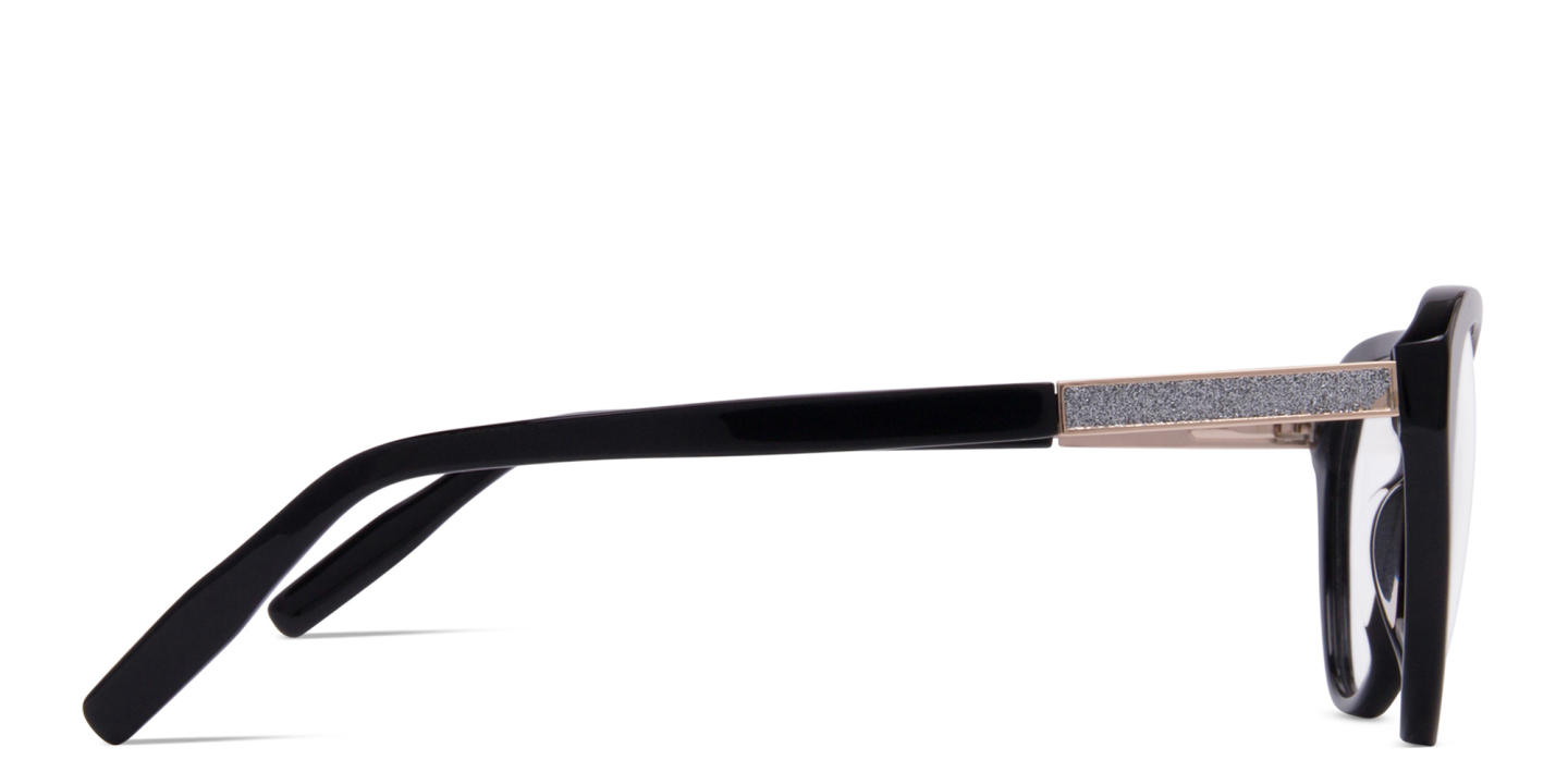 Zhantai Cat-Eye Eyeglasses in Black – Product Photo 2