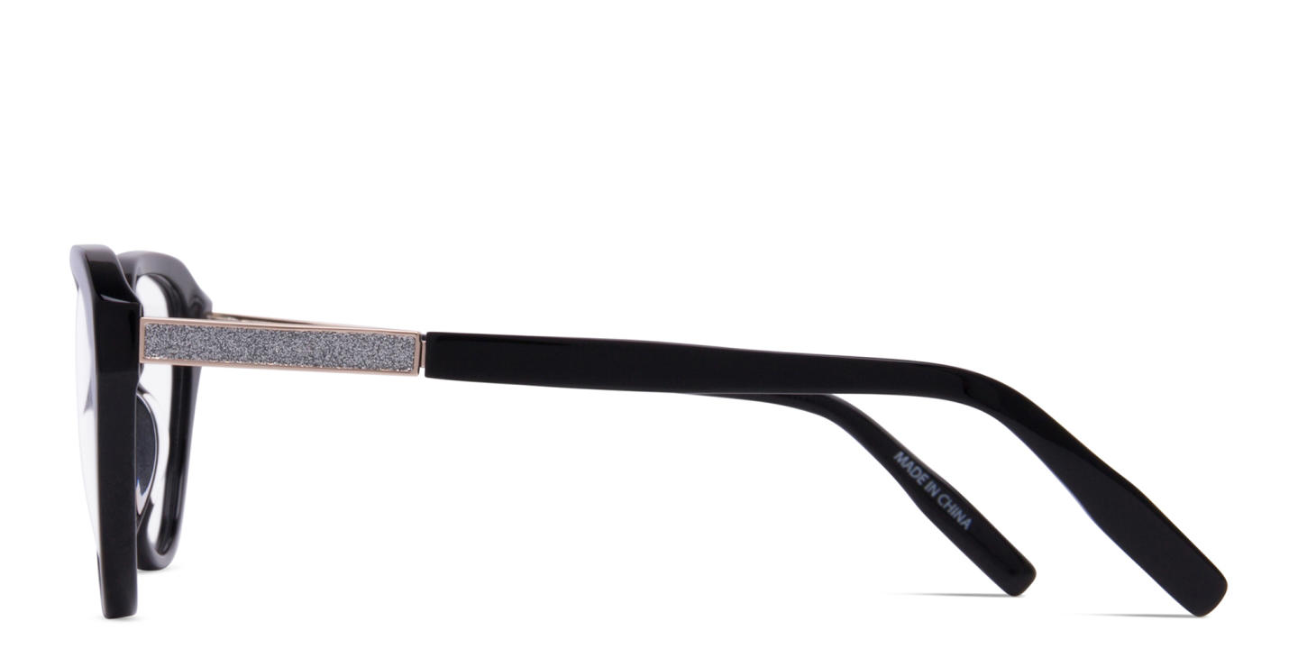 Zhantai Cat-Eye Eyeglasses in Black – Product Photo 3