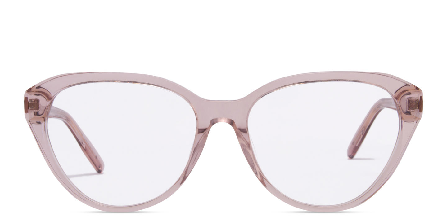 Zhantai Cat-Eye Eyeglasses in Transparent Pink – Product Photo 0