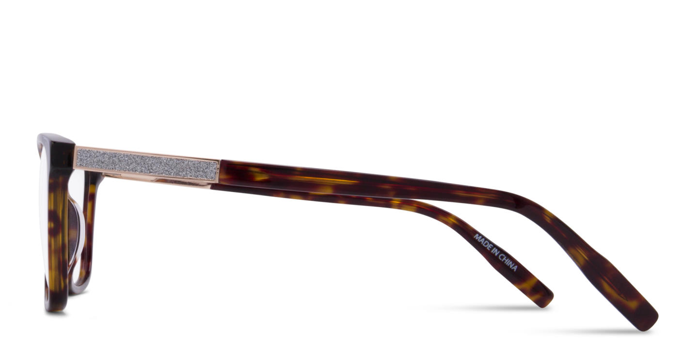 Zhantai Rectangle Eyeglasses in Havana – Product Photo 2