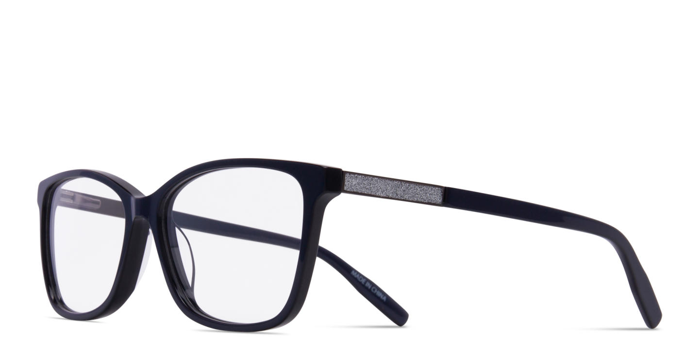 Shop Zhantai Rectangle Eyeglasses in Dark Blue online.