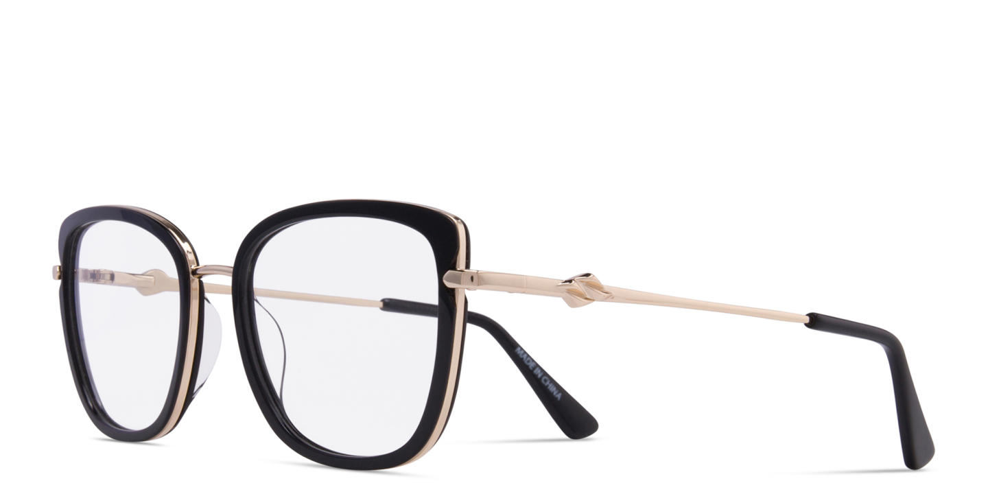 Shop Zhantai Cat-Eye Eyeglasses in Black online.