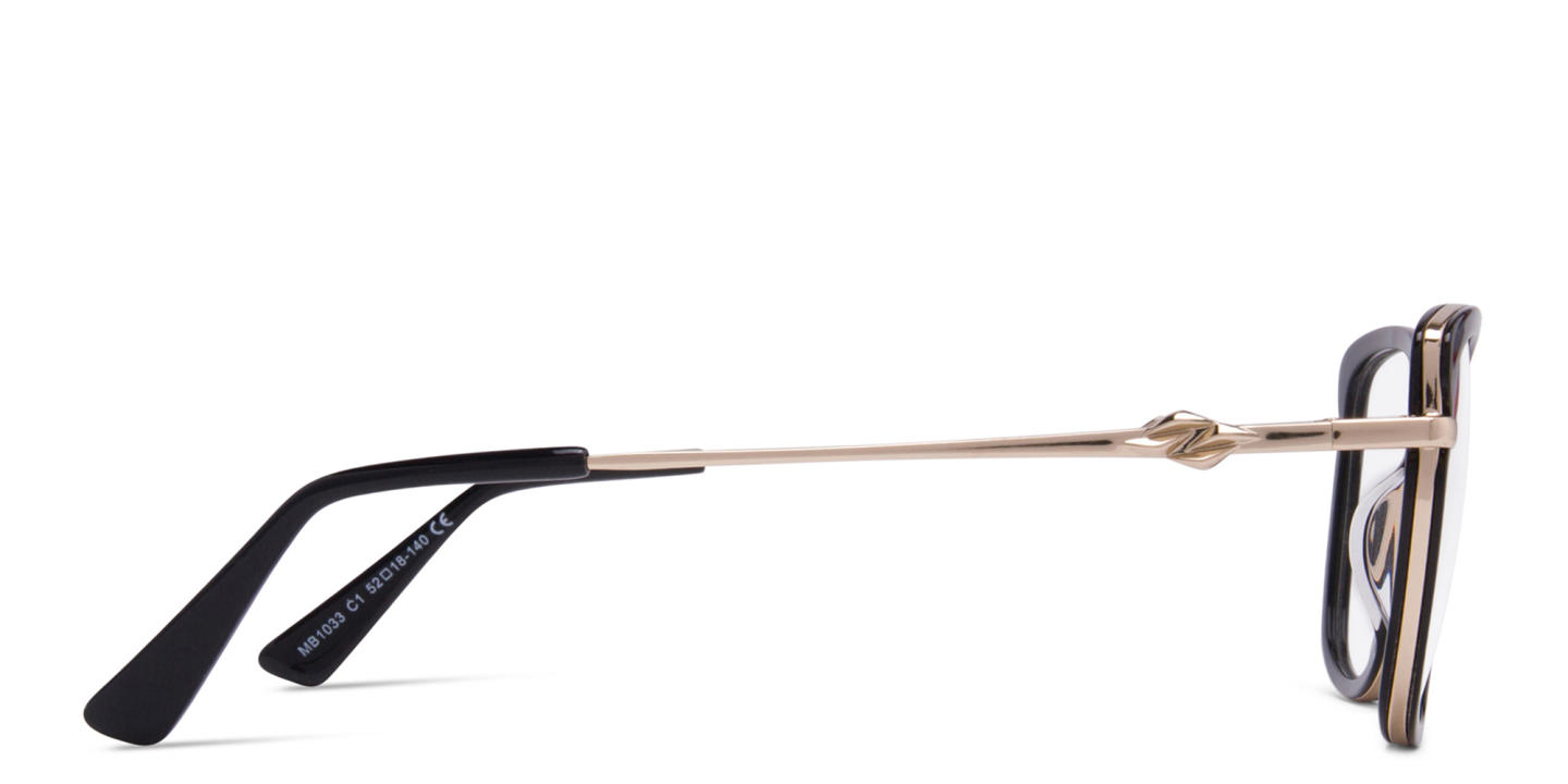 Shop Zhantai Cat-Eye Eyeglasses in Black online.