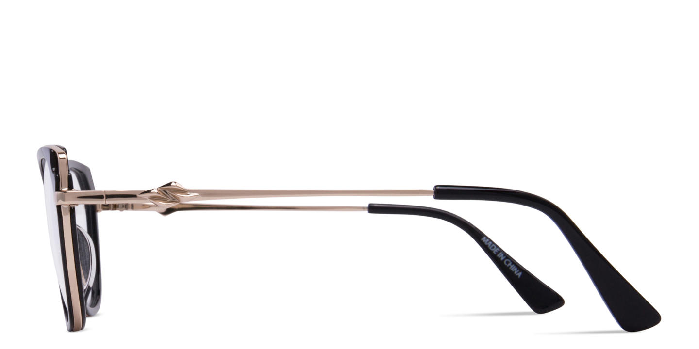 Shop Zhantai Cat-Eye Eyeglasses in Black online.
