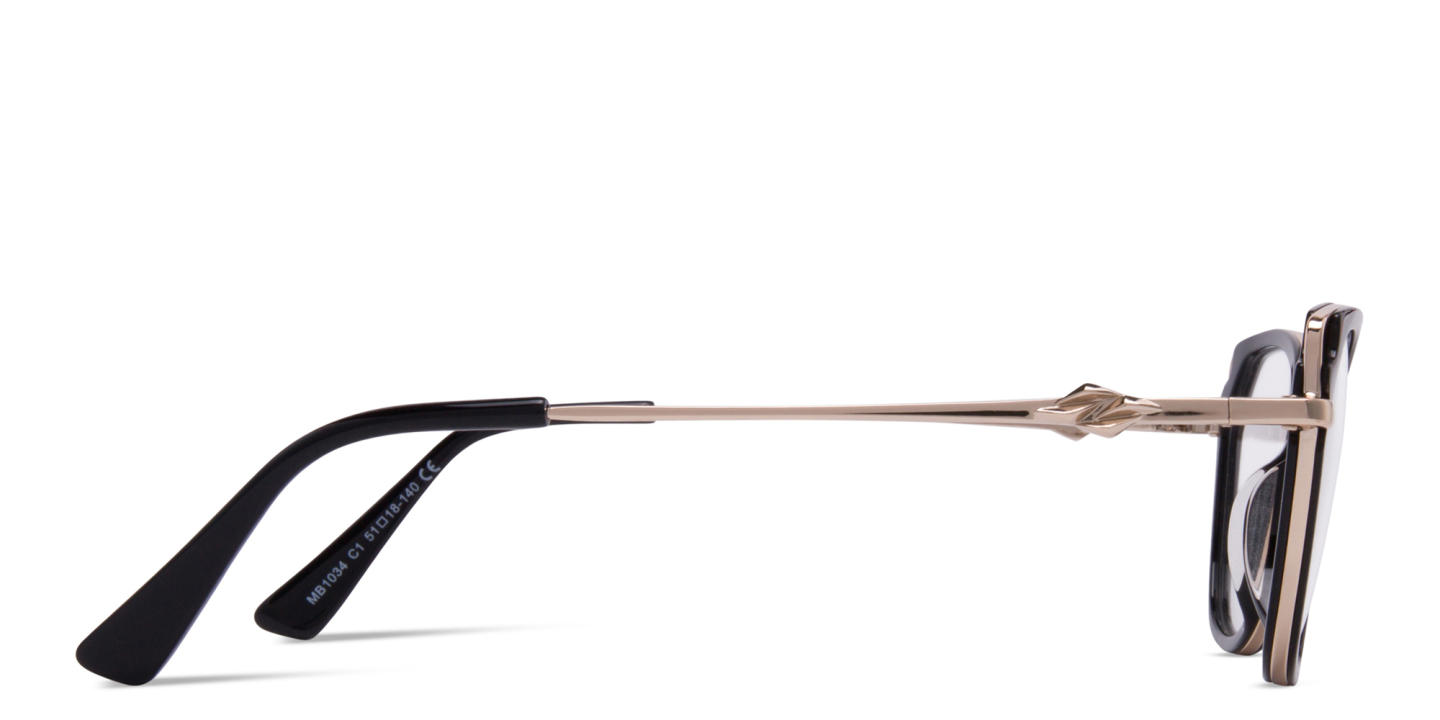 Shop Zhantai Cat-Eye Eyeglasses in Black online.
