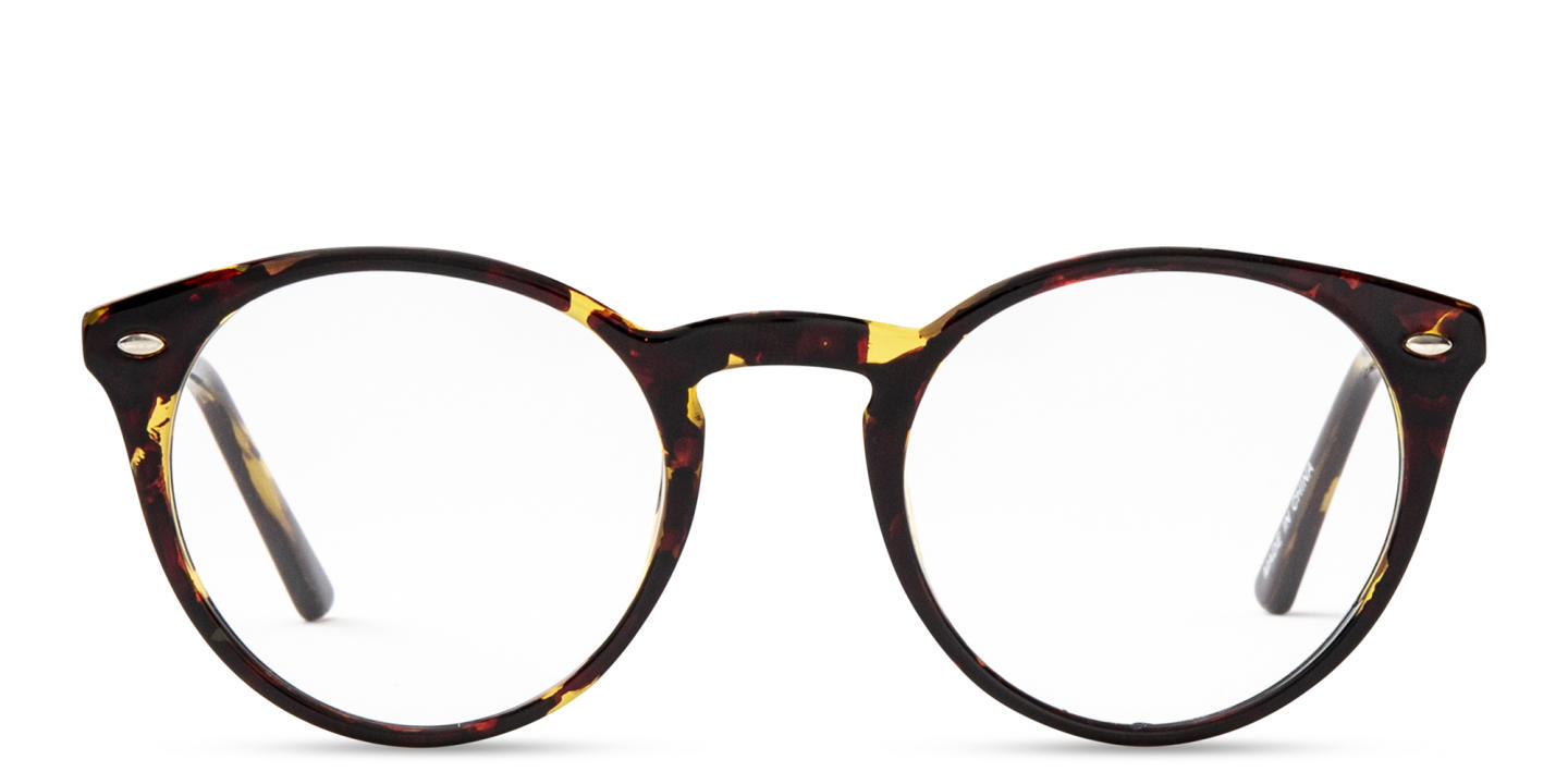Shop DRM THEMA Unisex Round Eyeglasses in Havana online.