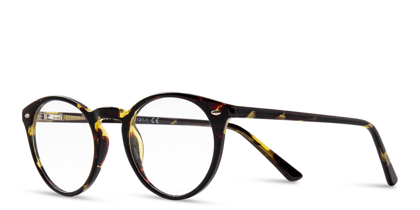 Shop DRM THEMA Unisex Round Eyeglasses in Havana online.