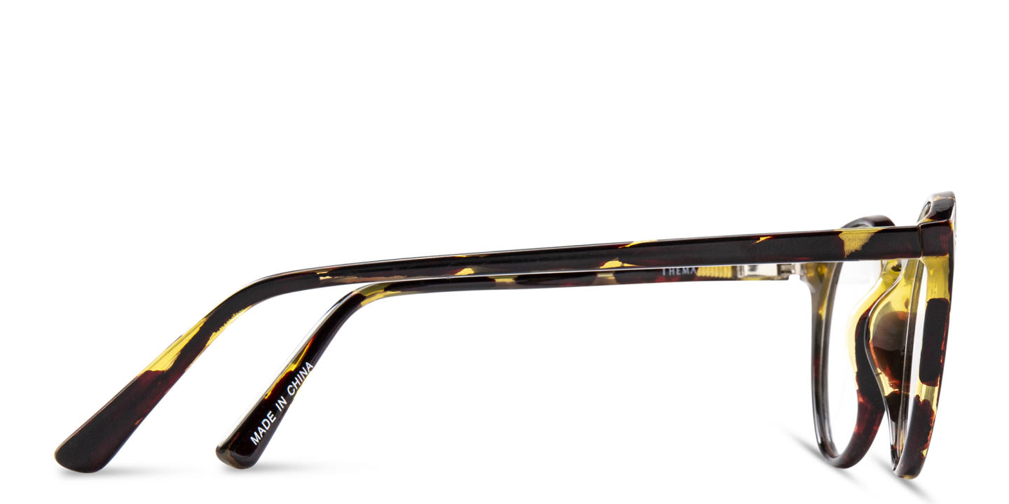 Shop DRM THEMA Unisex Round Eyeglasses in Havana online.