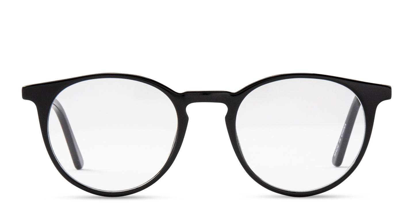 DRM THEMA Unisex Round Eyeglasses in Black – Product Photo 0