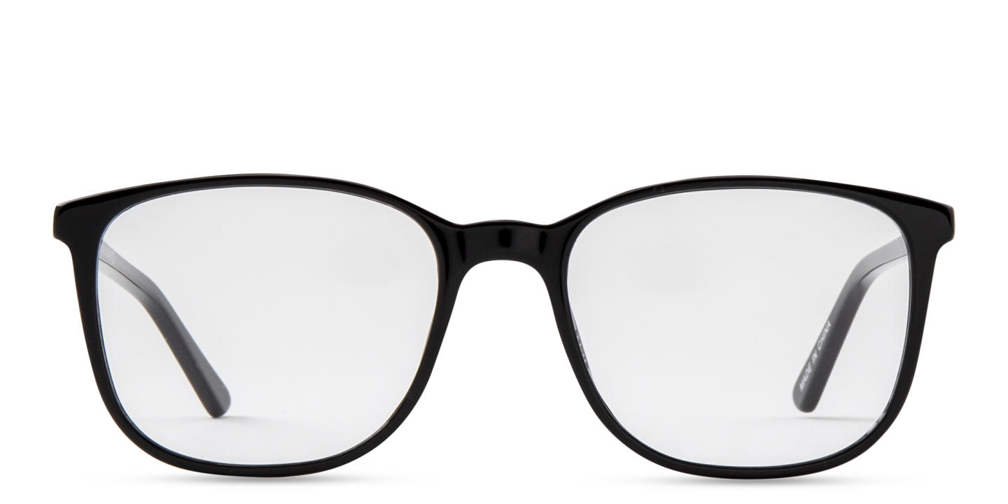 Shop DRM THEMA Unisex Square Eyeglasses in Black online.