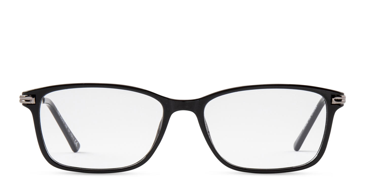 Shop DRM THEMA Rectangle Eyeglasses in Black online.