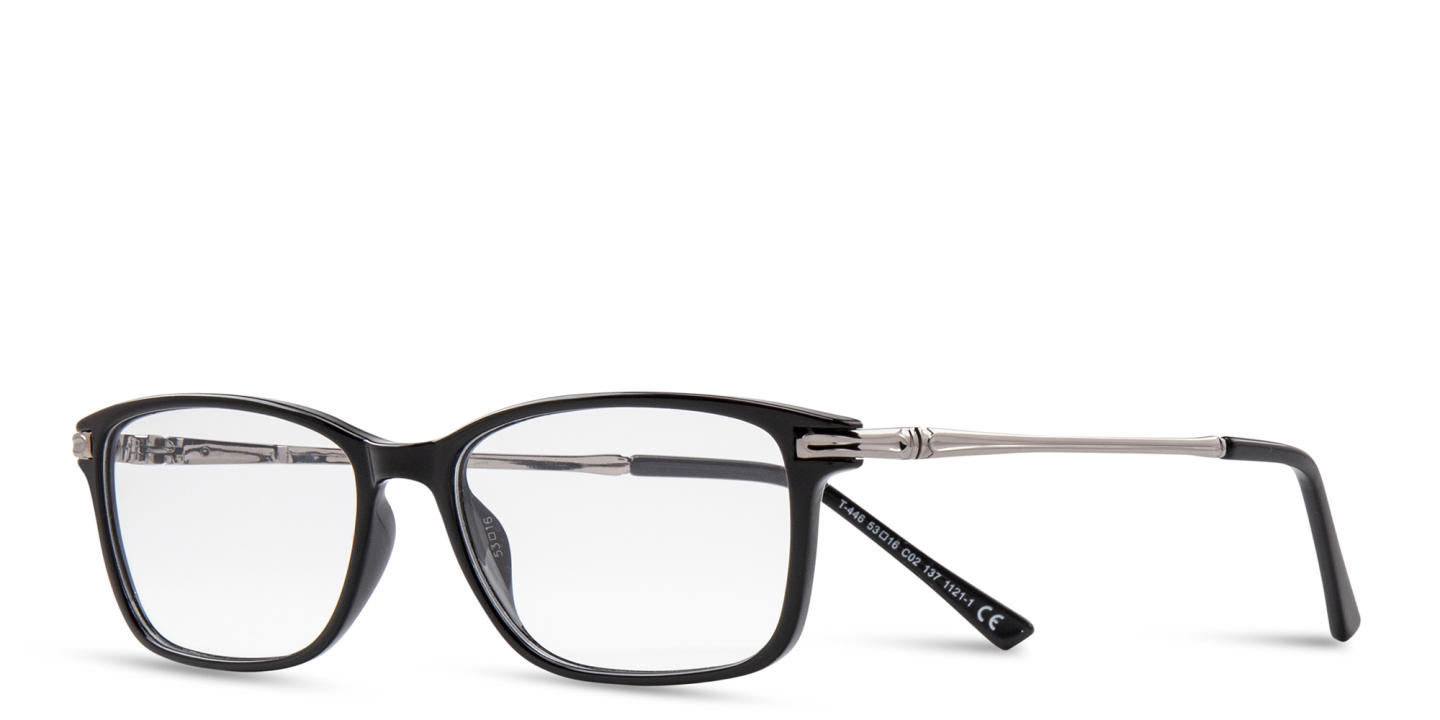 Shop DRM THEMA Rectangle Eyeglasses in Black online.